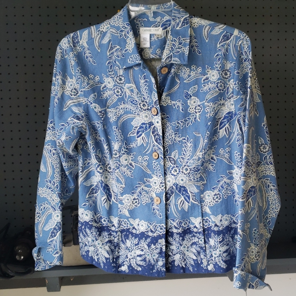 Beautiful linen-feel beaded jacket